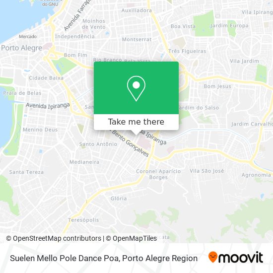 Suelen Mello Pole Dance Poa map