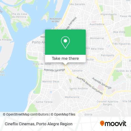 Mapa Cineflix Cinemas
