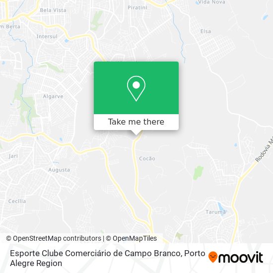 Esporte Clube Comerciário de Campo Branco map