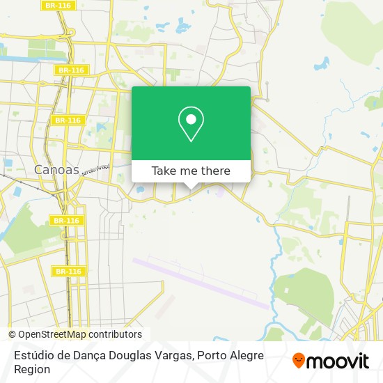 Mapa Estúdio de Dança Douglas Vargas