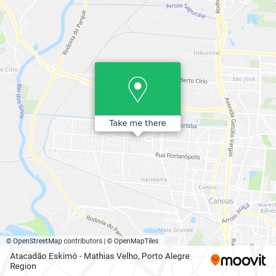 Atacadão Eskimó - Mathias Velho map
