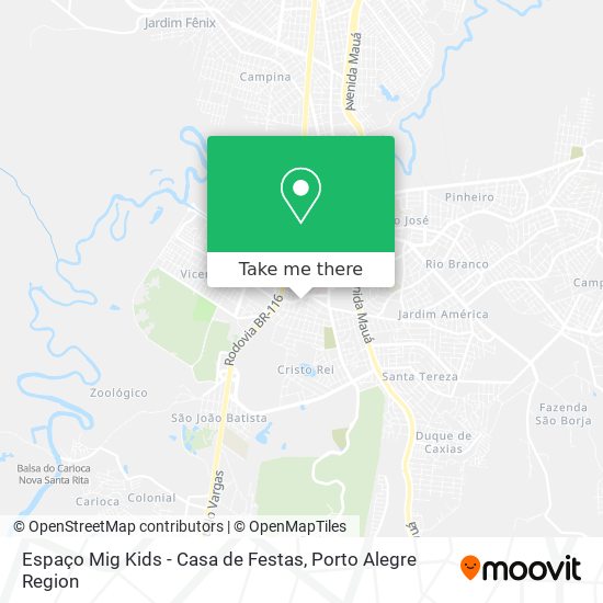 Espaço Mig Kids - Casa de Festas map