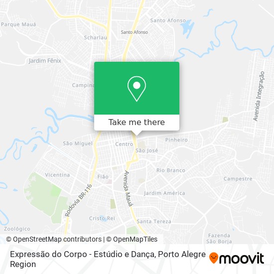 Mapa Expressão do Corpo - Estúdio e Dança