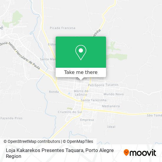 Loja Kakarekos Presentes Taquara map