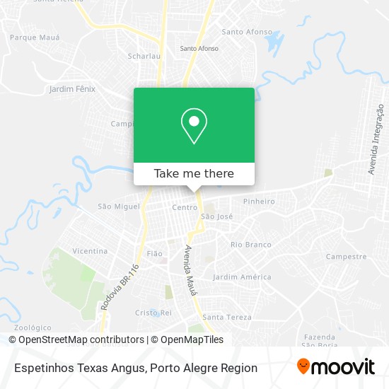 Espetinhos Texas Angus map