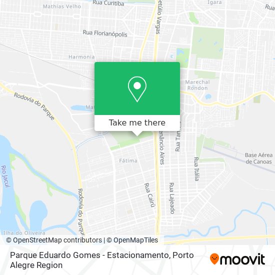 Mapa Parque Eduardo Gomes - Estacionamento