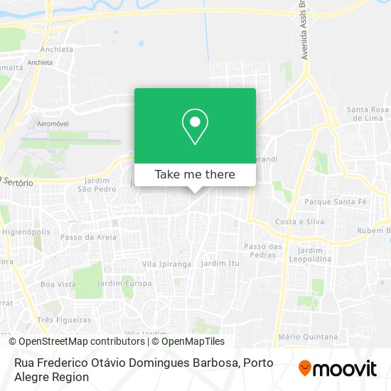 Mapa Rua Frederico Otávio Domingues Barbosa