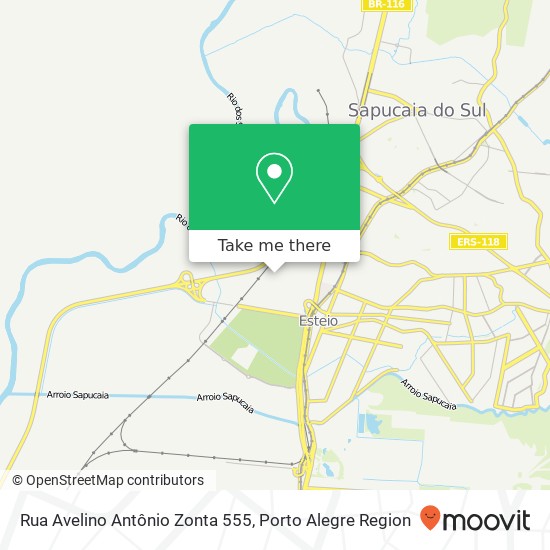 Mapa Rua Avelino Antônio Zonta 555