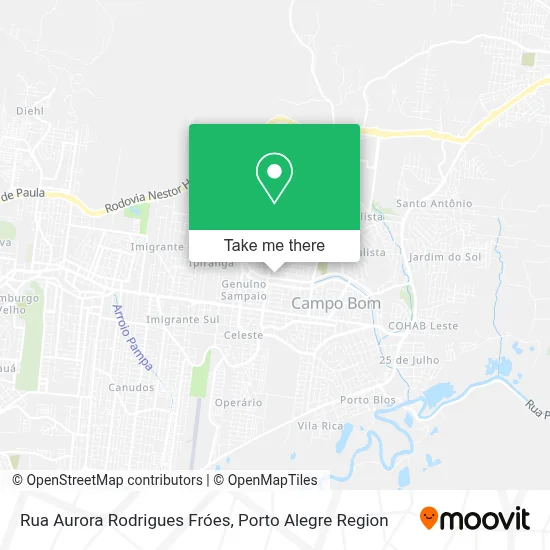 Rua Aurora Rodrigues Fróes map