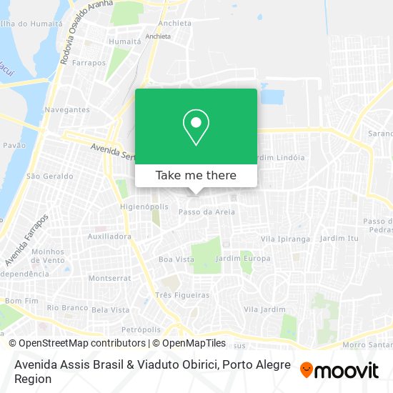 Avenida Assis Brasil & Viaduto Obirici map