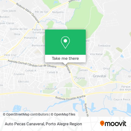 Mapa Auto Pecas Canaveral