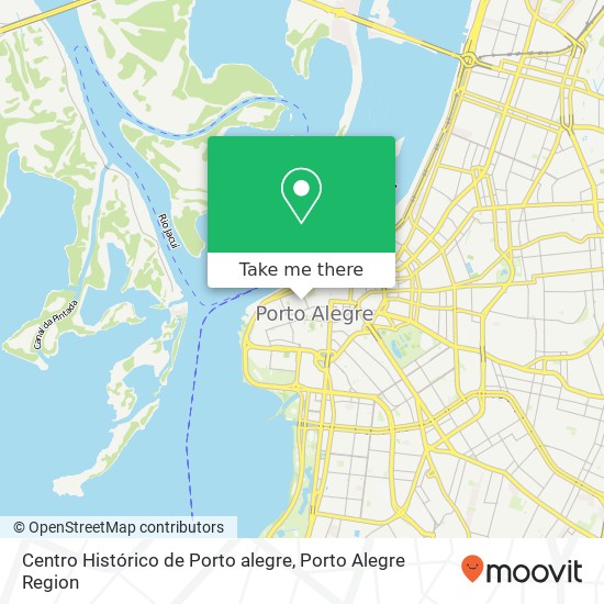 Mapa Centro Histórico de Porto alegre