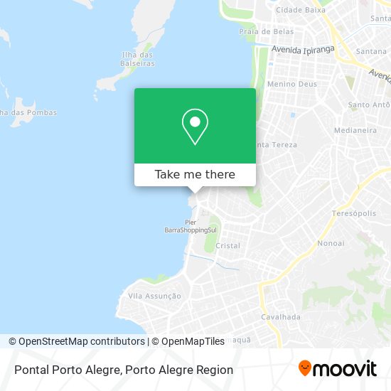 Pontal Porto Alegre map