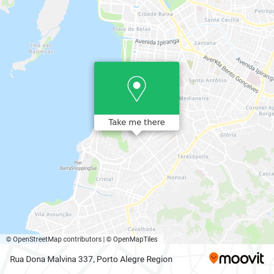 Rua Dona Malvina 337 map