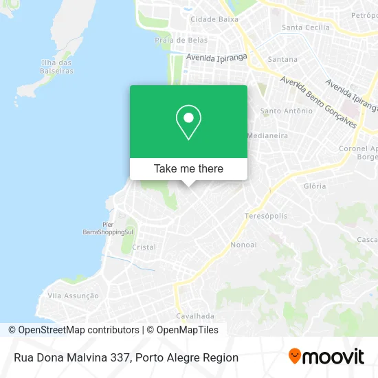 Rua Dona Malvina 337 map