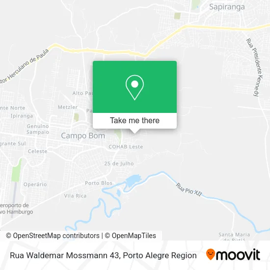 Rua Waldemar Mossmann 43 map