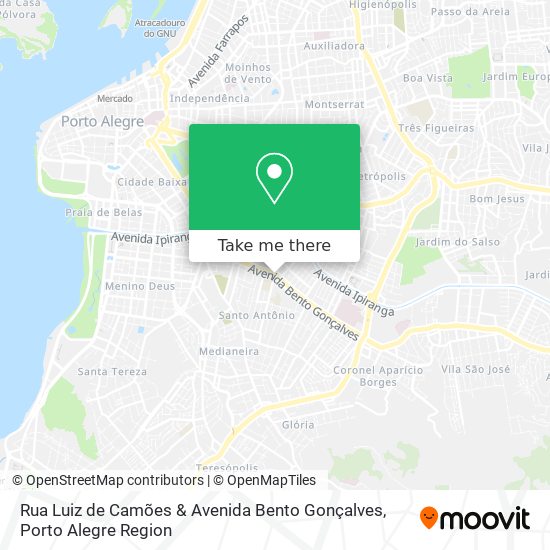 Rua Luiz de Camões & Avenida Bento Gonçalves map