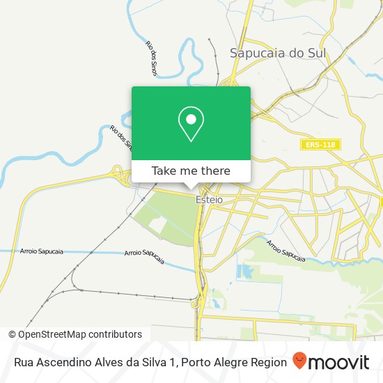 Mapa Rua Ascendino Alves da Silva 1
