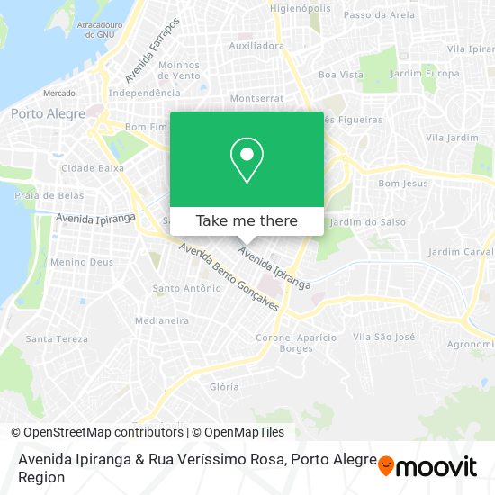 Avenida Ipiranga & Rua Veríssimo Rosa map