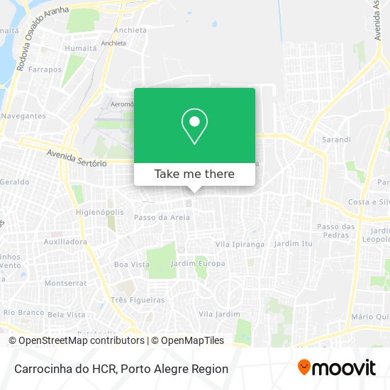 Mapa Carrocinha do HCR