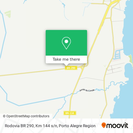 Rodovia BR 290, Km 144 s/n map