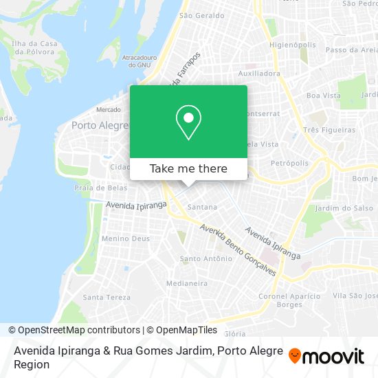 Avenida Ipiranga & Rua Gomes Jardim map