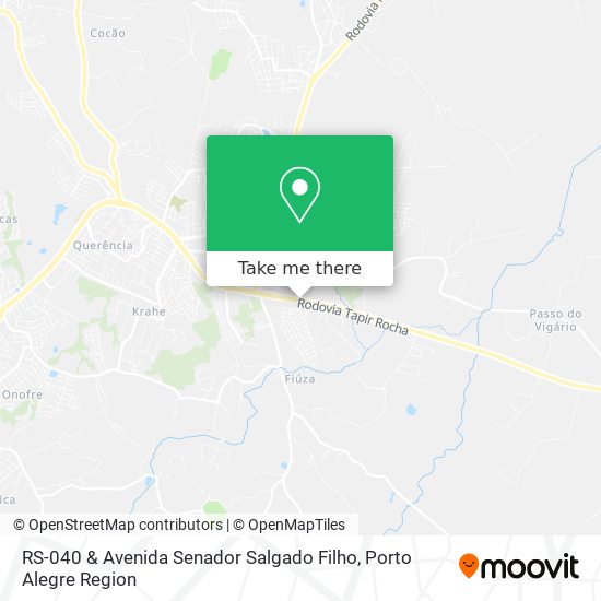 RS-040 & Avenida Senador Salgado Filho map