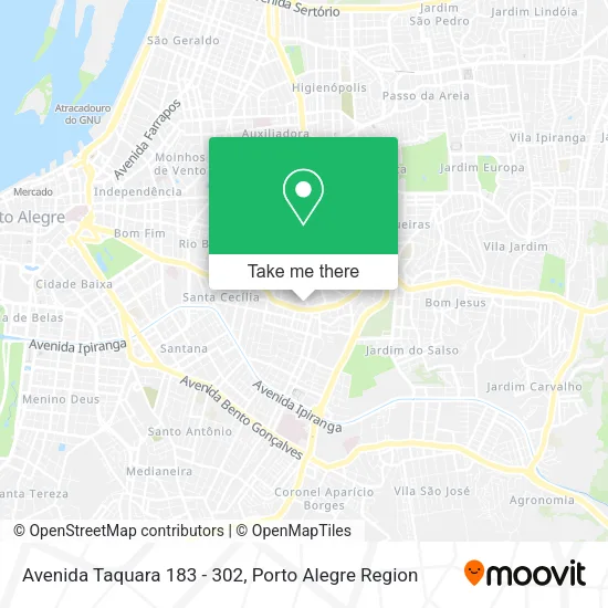 Avenida Taquara 183 - 302 map