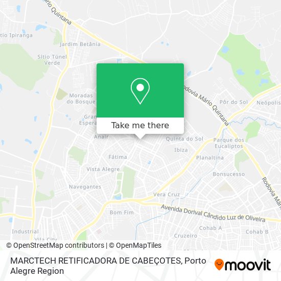 Mapa MARCTECH RETIFICADORA DE CABEÇOTES