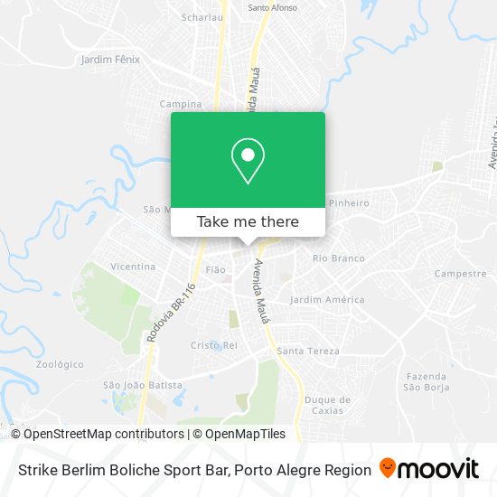 Mapa Strike Berlim Boliche Sport Bar