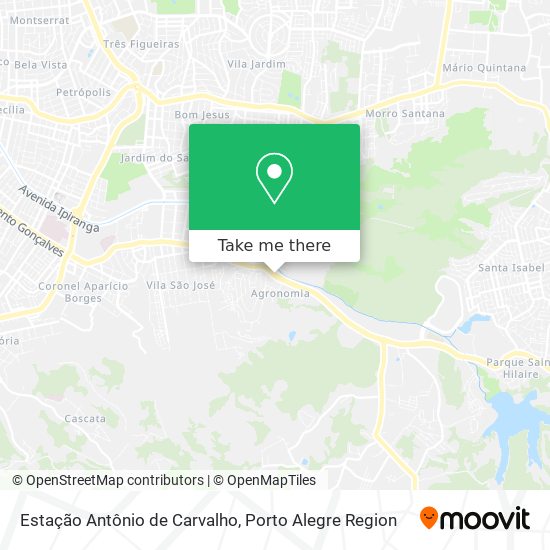 Estação Antônio de Carvalho map
