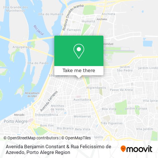 Avenida Benjamin Constant & Rua Felicissimo de Azevedo map