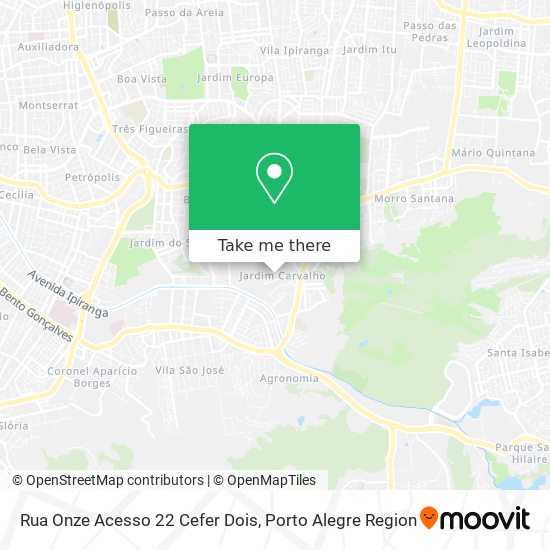Rua Onze Acesso 22 Cefer Dois map