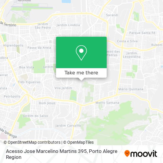 Mapa Acesso Jose Marcelino Martins 395