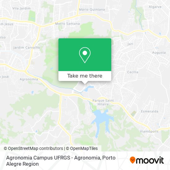 Mapa Agronomia Campus UFRGS - Agronomia