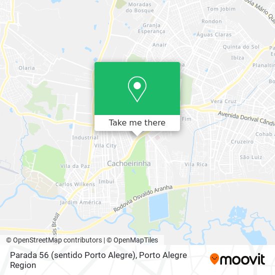 Mapa Parada 56 (sentido Porto Alegre)