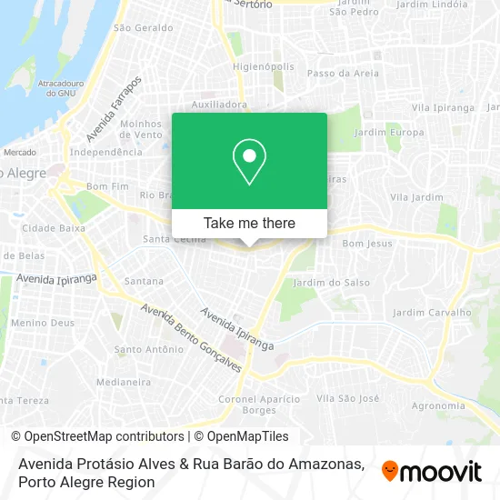 Avenida Protásio Alves & Rua Barão do Amazonas map