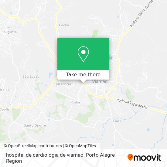 hospital de cardiologia de viamao map