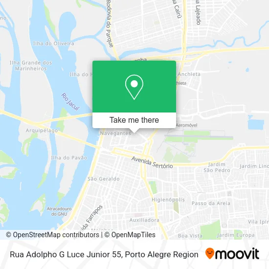 Rua Adolpho G Luce Junior 55 map