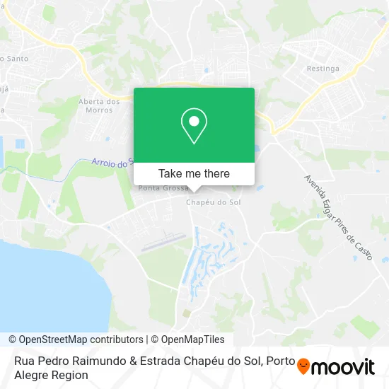 Rua Pedro Raimundo & Estrada Chapéu do Sol map