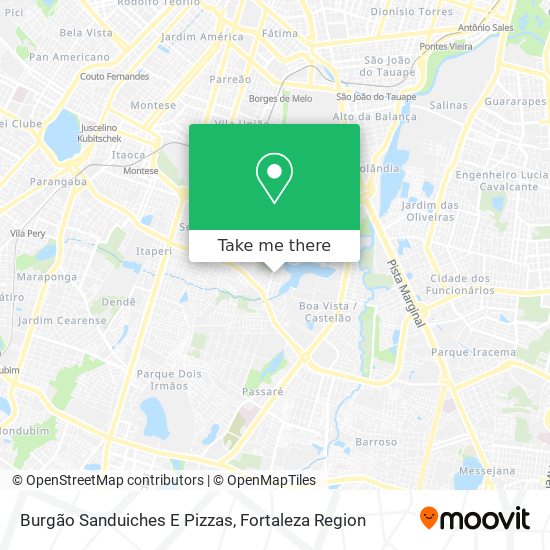 Burgão Sanduiches E Pizzas map