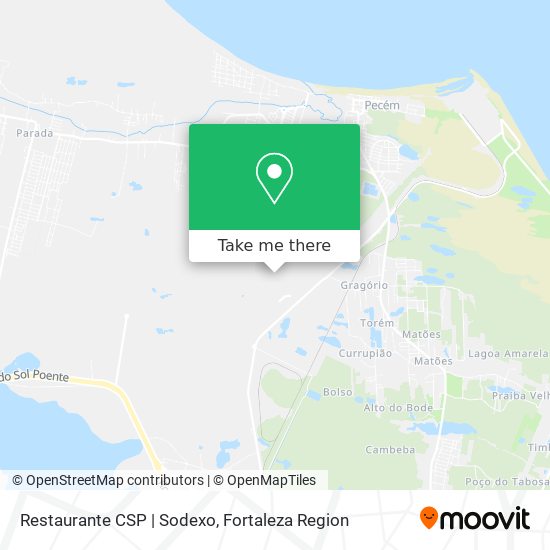 Restaurante CSP | Sodexo map