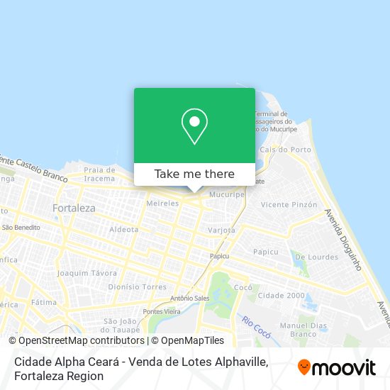 Cidade Alpha Ceará - Venda de Lotes Alphaville map