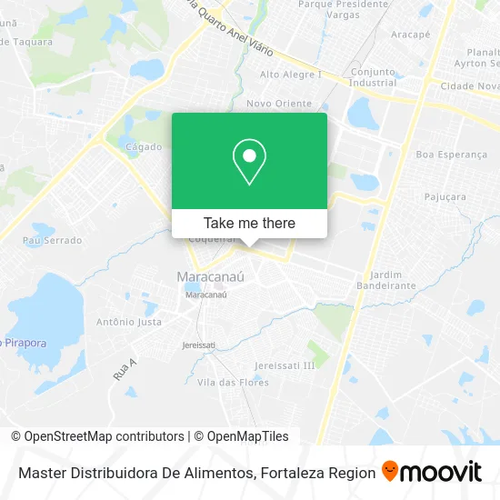 Master Distribuidora De Alimentos map