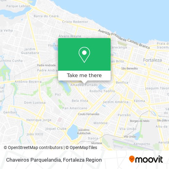 Chaveiros Parquelandia map