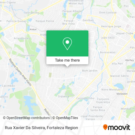 Rua Xavier Da Silveira map