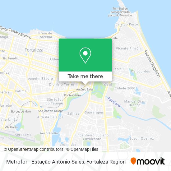 Metrofor - Estação Antônio Sales map