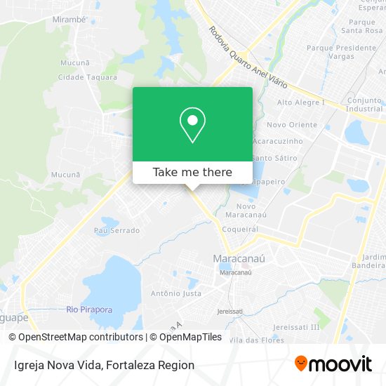 Mapa Igreja Nova Vida