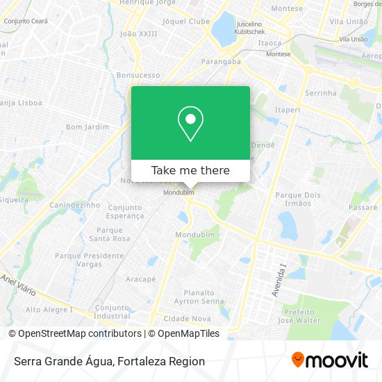 Serra Grande Água map
