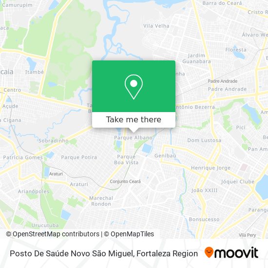 Mapa Posto De Saúde Novo São Miguel